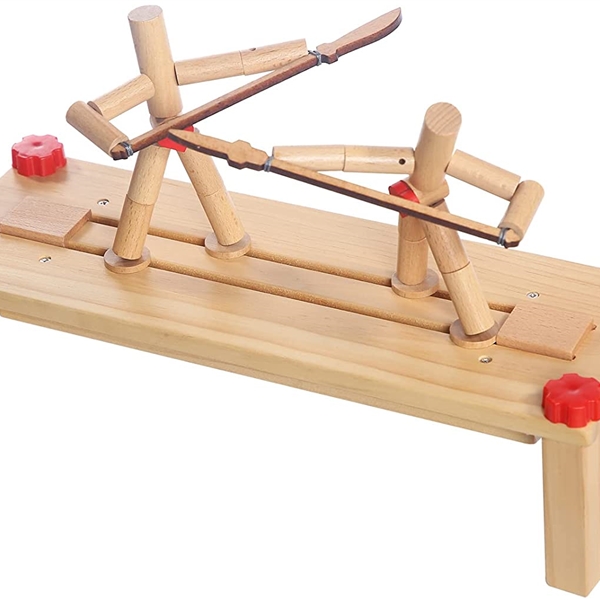 KIBTOY™ Two Player Fighting Wooden Toy view 2