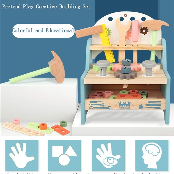 KIBTOY™ Mini Wooden Play Tool Set  view 2