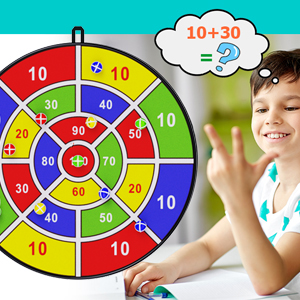 KIBTOY™ Large Dart Board with sticky balls  view 2
