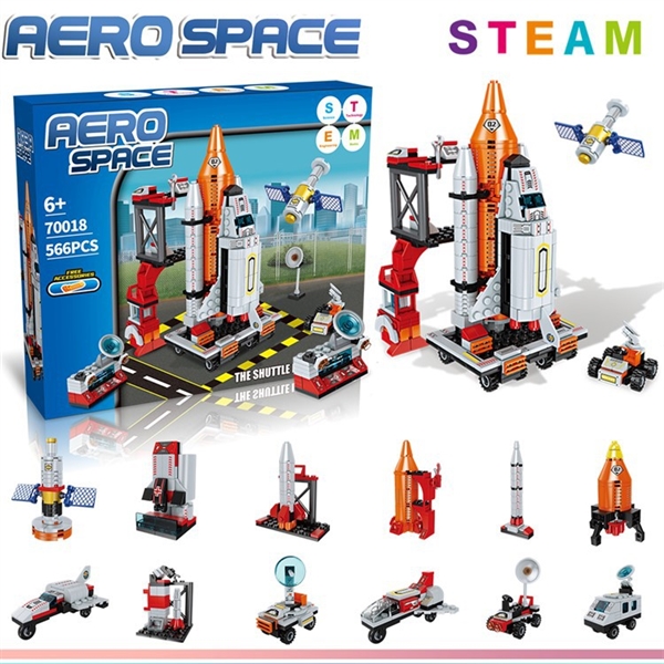 KIBTOY™ Stacking Space Shuttle Toy view 2