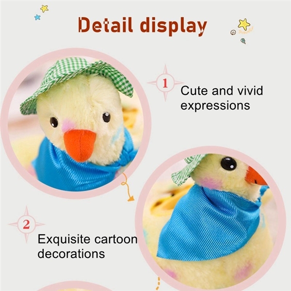 KIBTOY™ Laying Egg Chicken Electronic Plush Toy view 2
