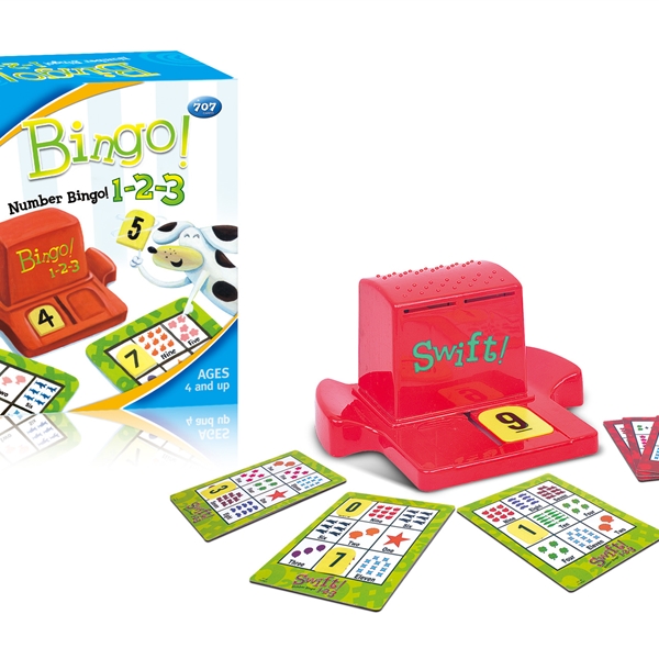 KIBTOY™ 1-2-3 Number Bingo Game view 2