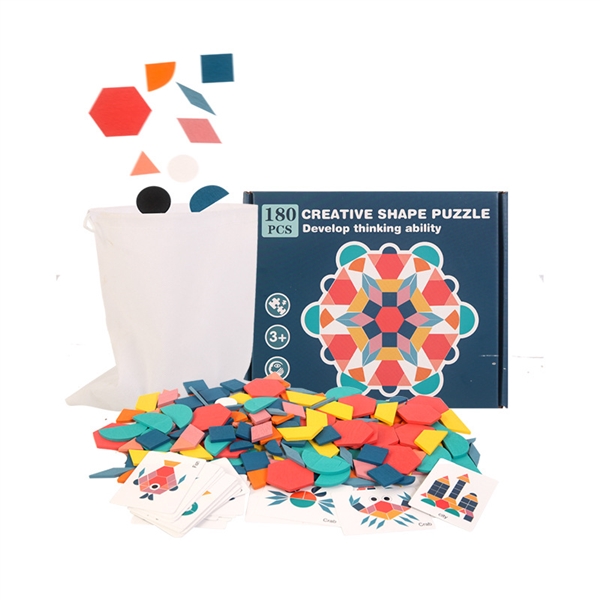 KIBTOY™ Wooden Geometric Shape Puzzle  view 2