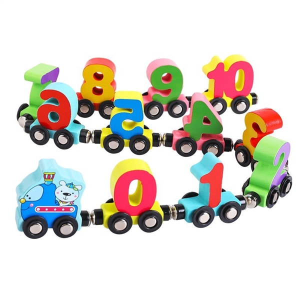 KIBTOY™ Wooden Magnetic Toy Train view 2