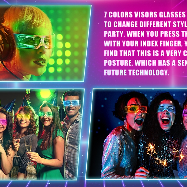  KIBTOY™ LED Light Up Goggles view 2