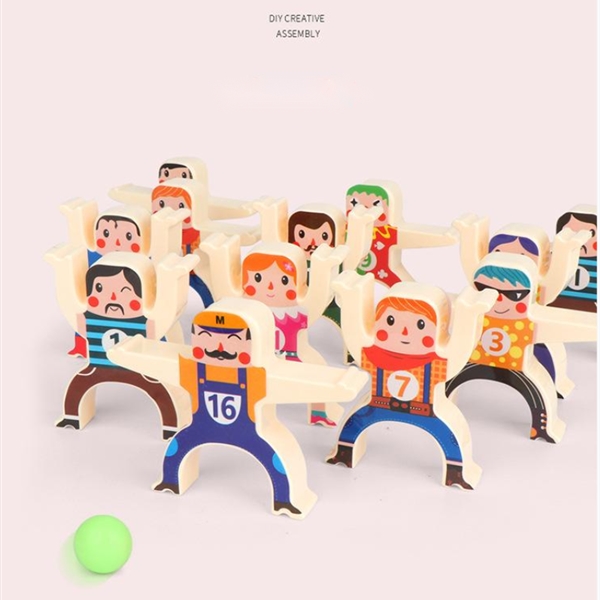 KIBTOY™ Wooden Stacking Game Set view 2