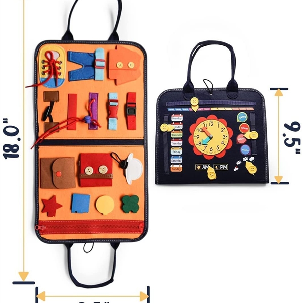 KIBTOY™ Busy Board for Toddlers (travel bag) view 2