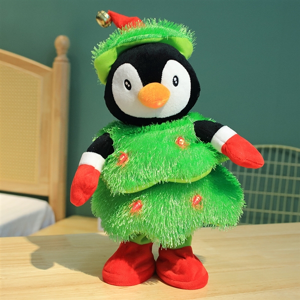 Sing and Dance Christmas Tree Plush Stuffed Electric Toys Christmas Gift for Kids, 15.7" view 2