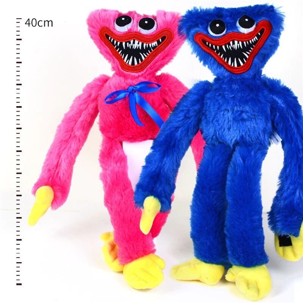Huggy Wuggy Poppy Playtime Plush toys, Blue Cute and Evil Plush Toys Classic Style（40cm） view 2