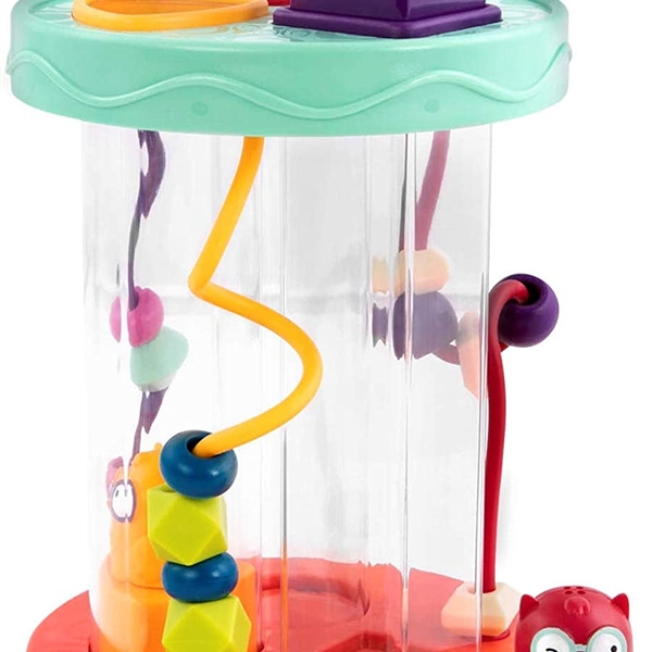 Shape Sorter Sorting Toy Fun Sounds and Bead Maze with 3 Owls and Colorful Shapes view 2