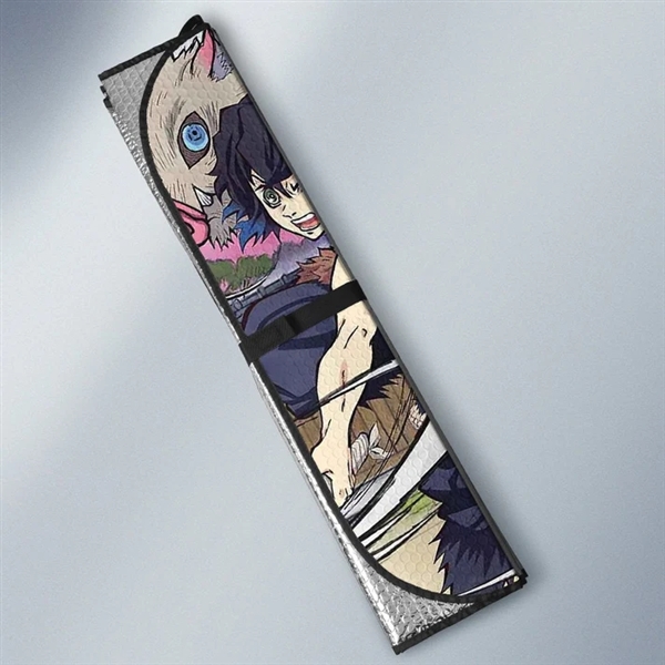 kibtoy demon pokemon slayer car sunshade custom anime car accessories mats seat cover view 2