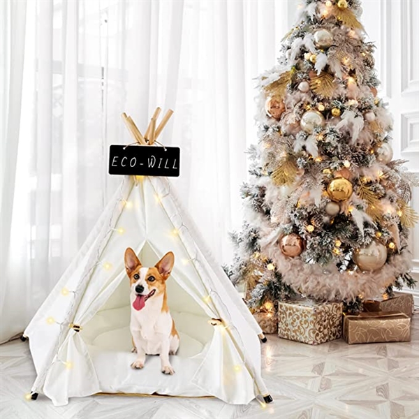 portable pet tent cat teepee tent for dogs pet tents kibtoy view 2