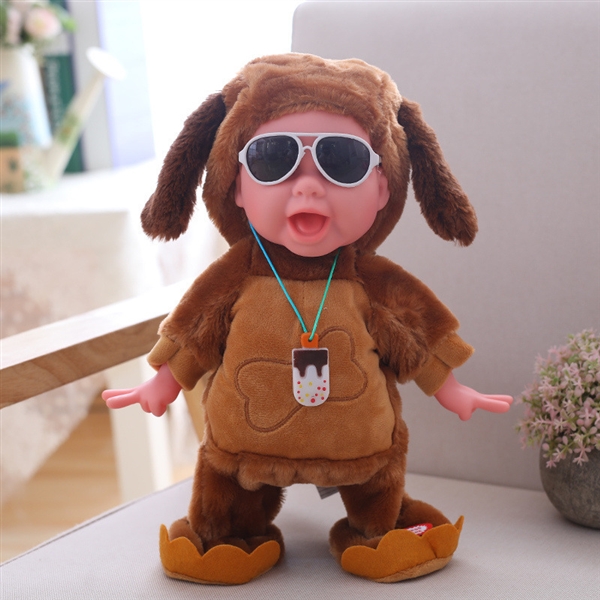 Ice Cream Dancing Singing Crying Walking Baby Girl Electric Plush Doll Baby KIBTOY