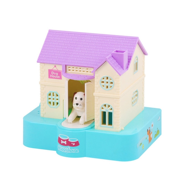 Dog House Piggy Bank Stealing Money Saving Coin Banks view 2