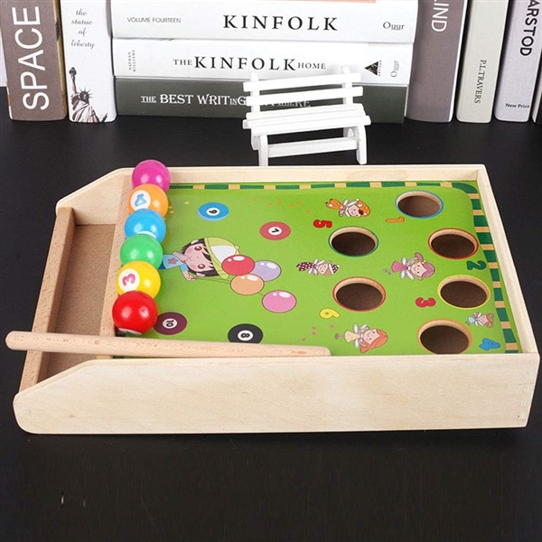 Children Wooden Fun Billiard Game Toys view 2