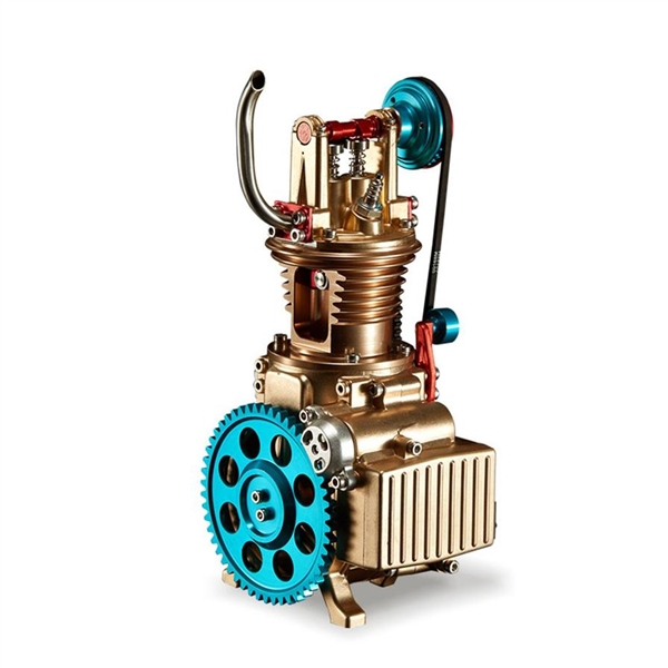 Teching DM117  Scale Model Engine Cylinder Full Aluminium Craftsmen Car Engine Kit,High Challenge Assembled Model Collection,MECHANICAL MODEL view 2