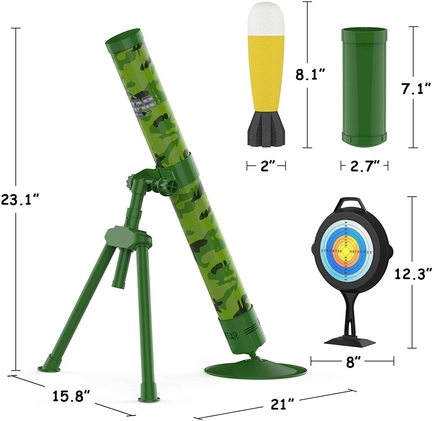 Mortar toy size. Mortar toy size.