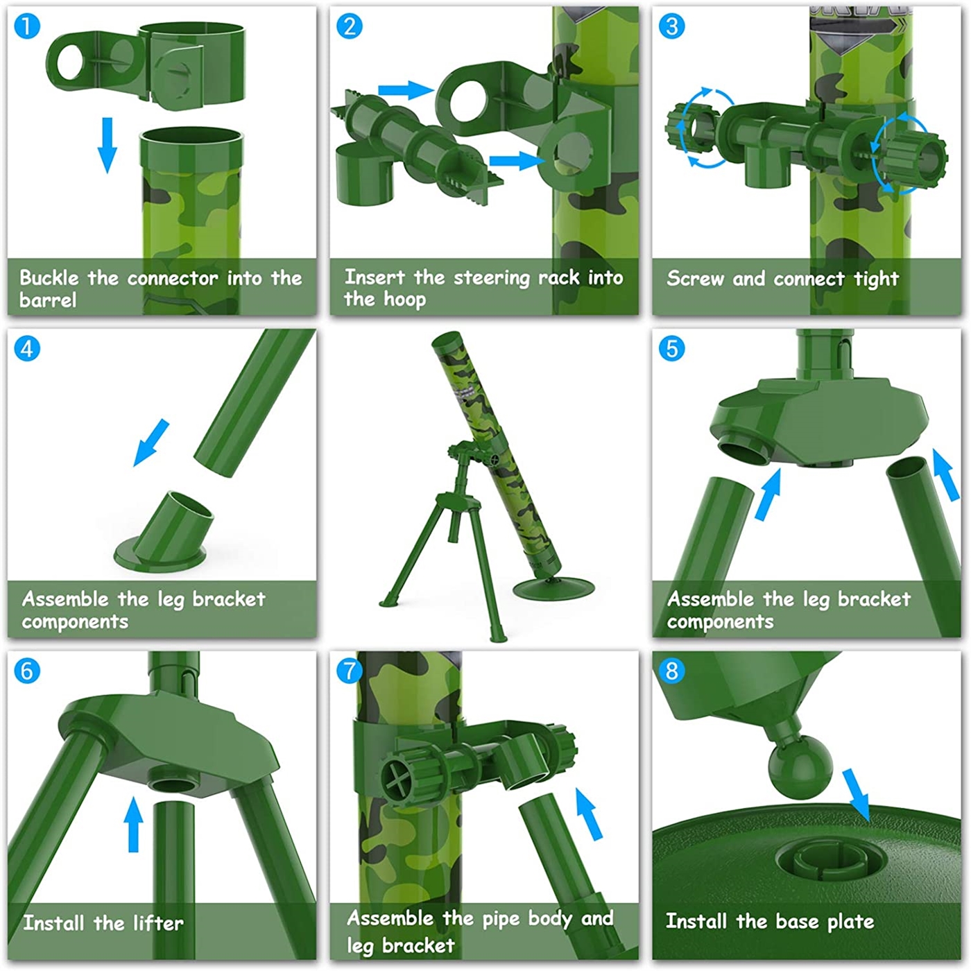 Mortar launcher installation guide.