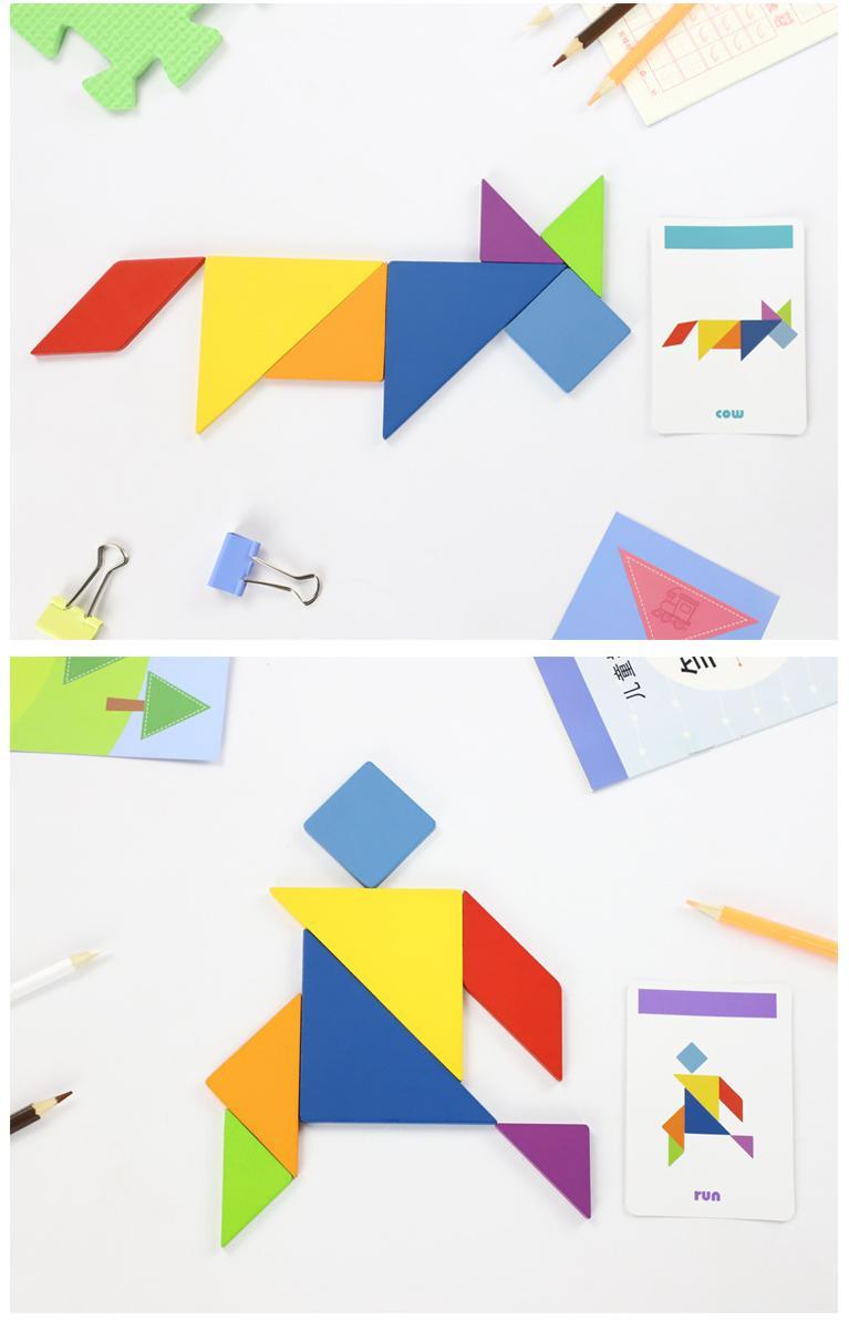 Kibtoy Wooden Tangram Montessori toy Kibtoy Wooden Tangram Montessori toy