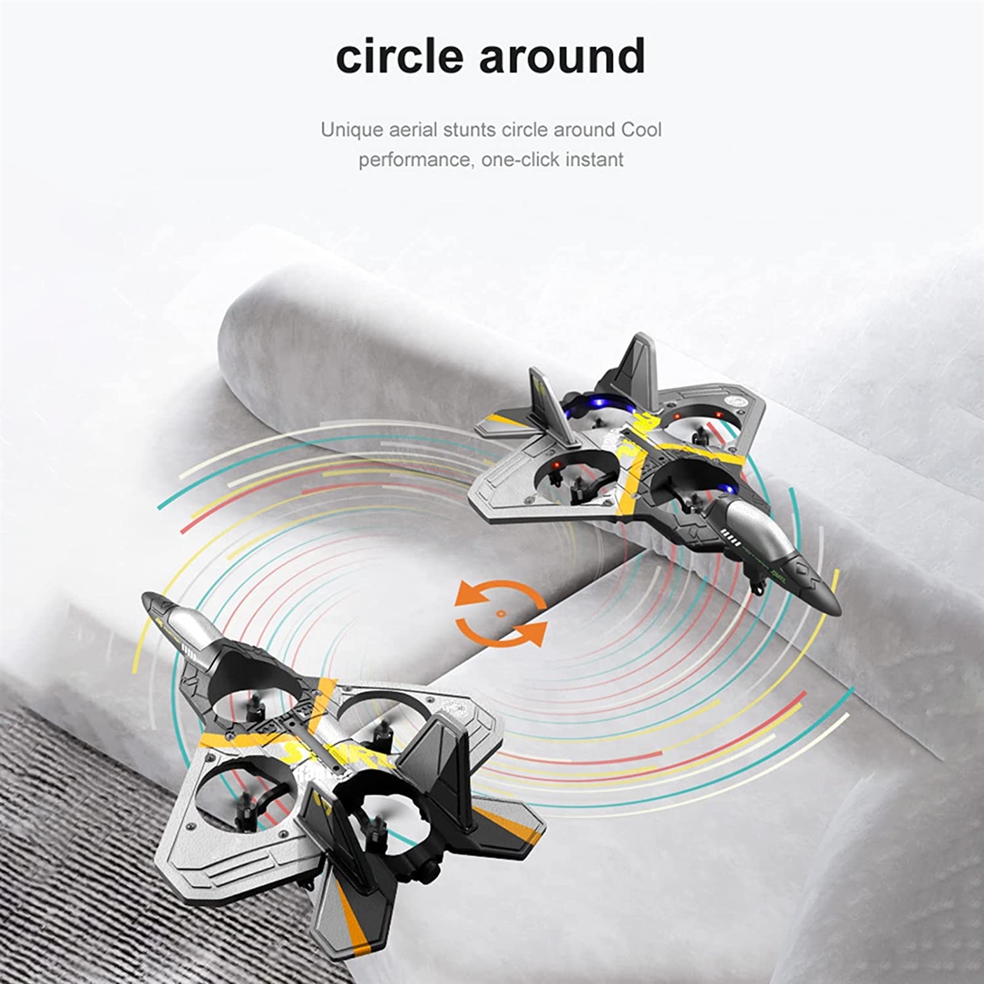 Kibtoy flying toy, 4-motor stunt RC fighter