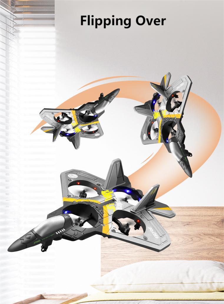 Kibtoy flying toy, 4-motor stunt RC fighter