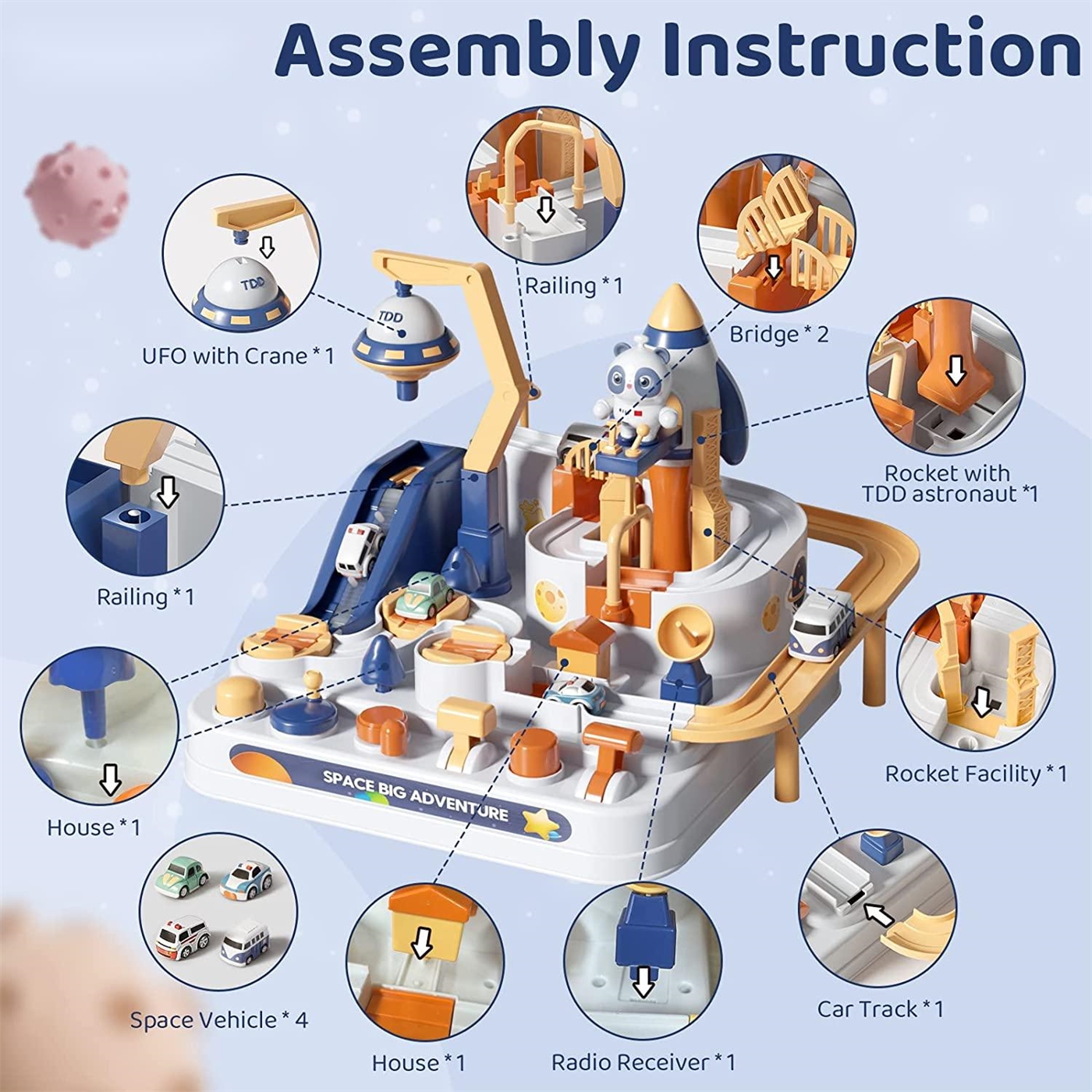 Kibtoy Space big adventure, Kibtoy Car Toy Game