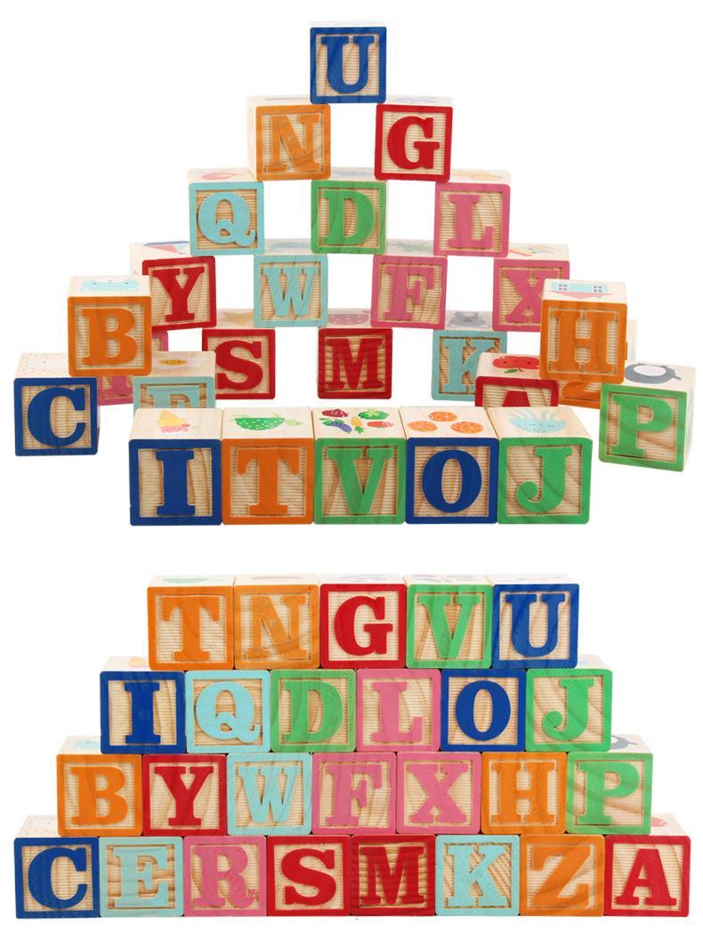 Kibtoy Wooden Learning Block Set Kibtoy Wooden Learning Block Set