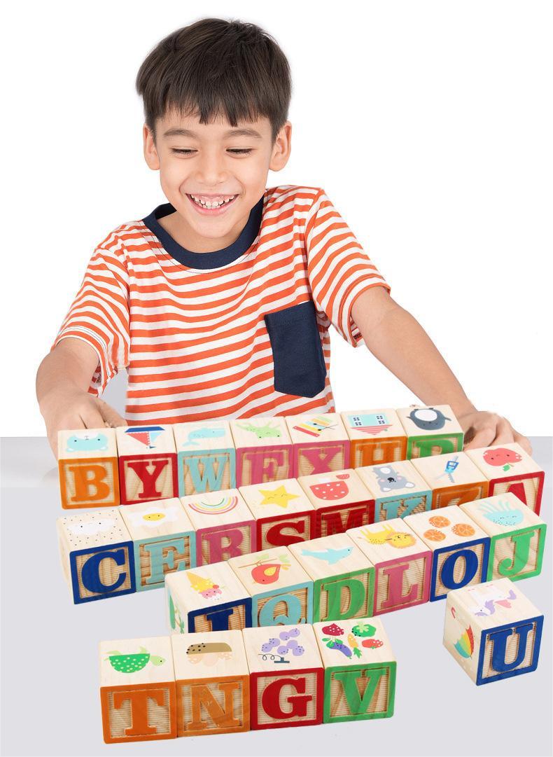 Kibtoy Wooden Learning Block Set Kibtoy Wooden Learning Block Set