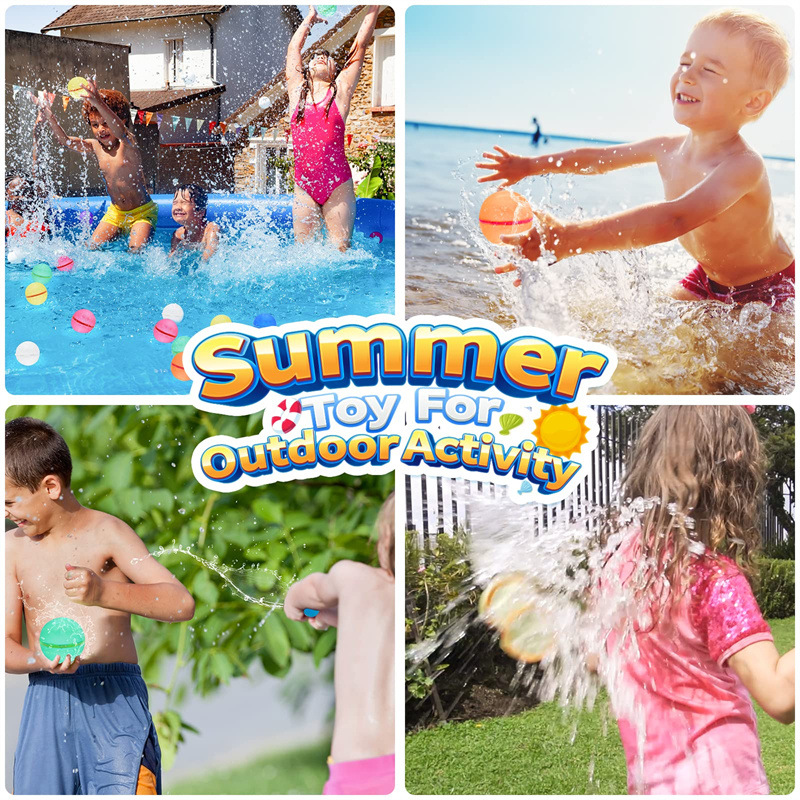 Kibtoy Self-sealing water ballons, silicone water toys, safe and fun Kibtoy Self-sealing water ballons, silicone water toys, safe and fun
