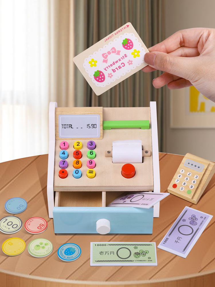 Kibtoy Wooden Cash Register toy Kibtoy Wooden Cash Register toy