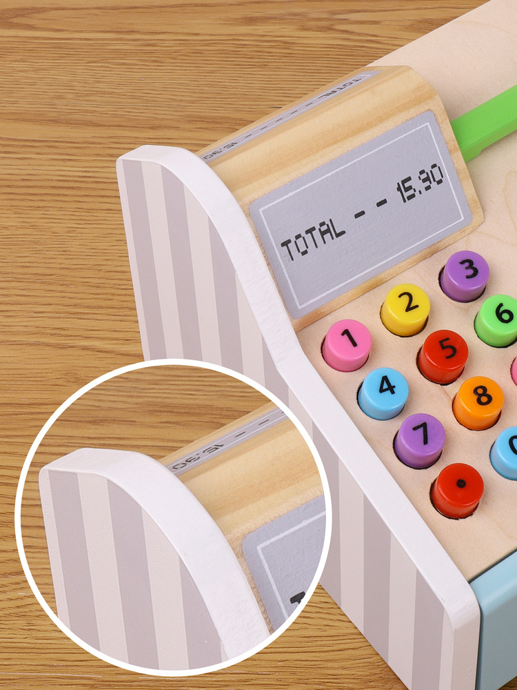 Kibtoy Wooden Cash Register toy