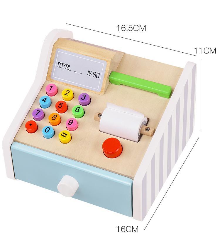 Kibtoy Wooden Cash Register toy