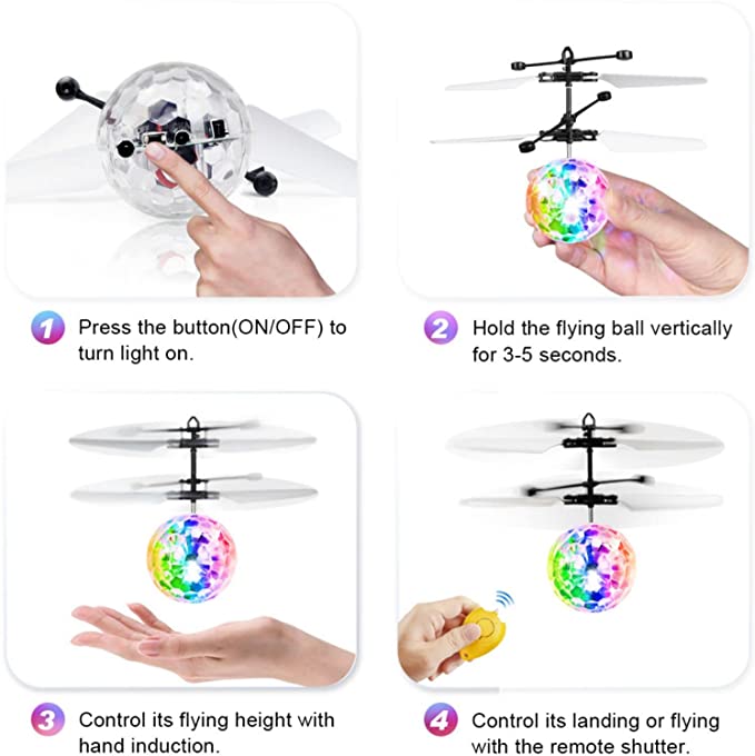 flying ball toys with LED lights magic disco ball flying ball toys with LED lights magic disco ball