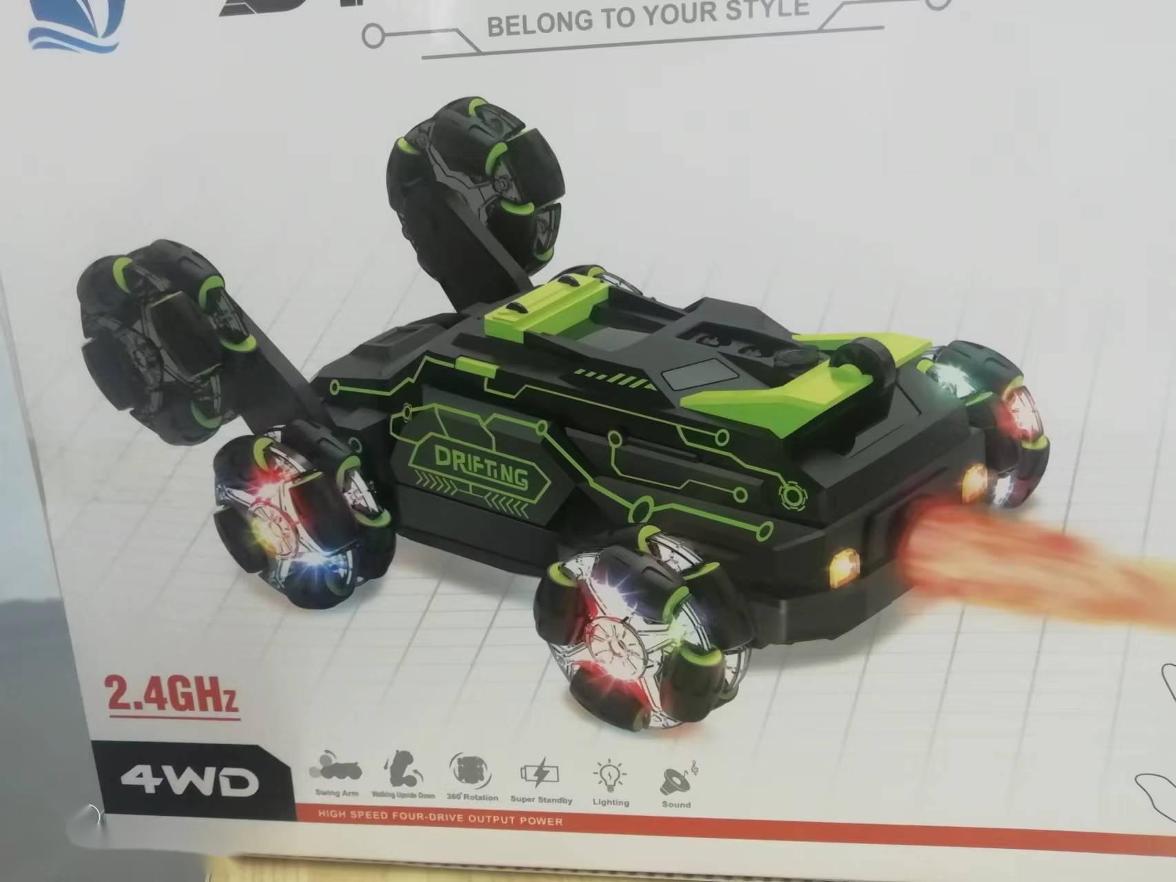 Kibtoy RC 6-wheel stunt car, dual remote control Kibtoy RC 6-wheel stunt car, dual remote control