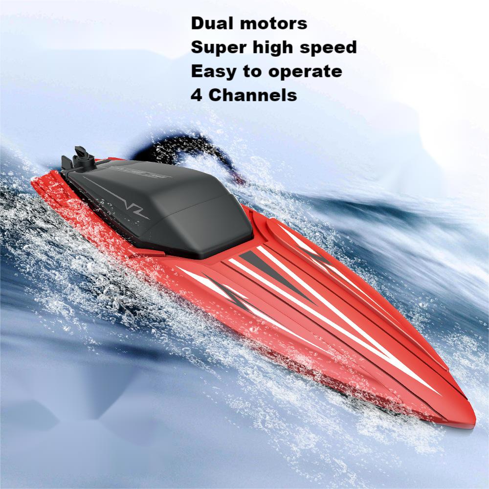 Kibtoy RC jetboat with super-long battery life, easy to operate for beginners Kibtoy RC jetboat with super-long battery life, easy to operate for beginners