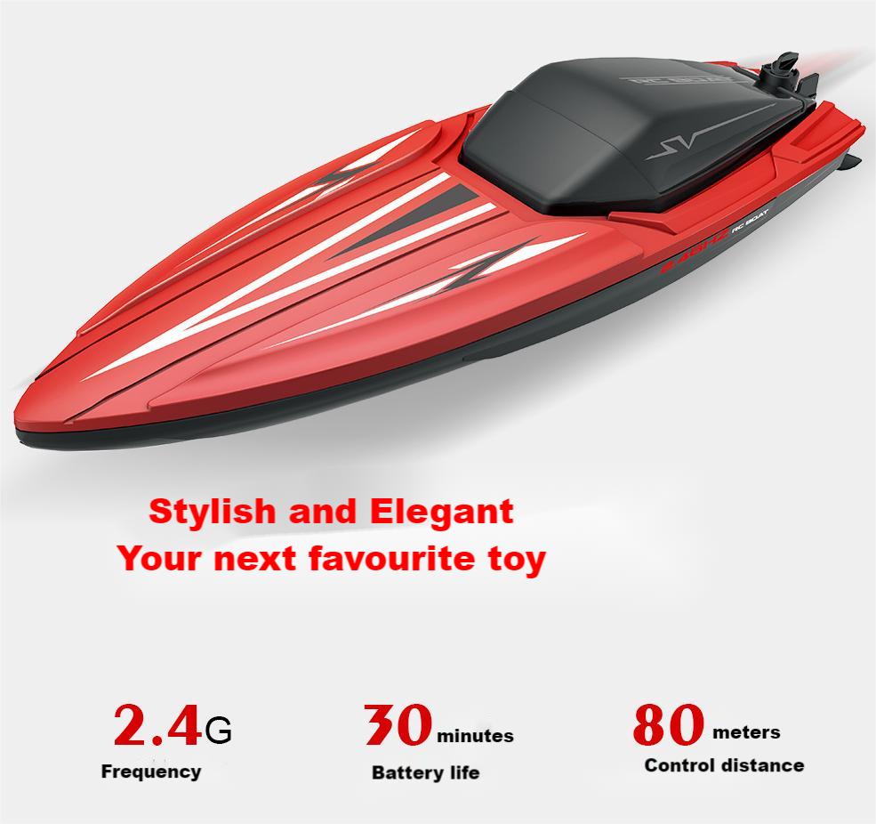 Kibtoy RC jetboat with super-long battery life, easy to operate for beginners Kibtoy RC jetboat with super-long battery life, easy to operate for beginners