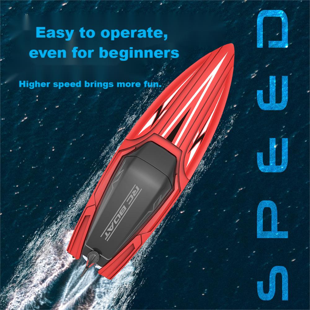 Kibtoy RC jetboat with super-long battery life, easy to operate for beginners Kibtoy RC jetboat with super-long battery life, easy to operate for beginners