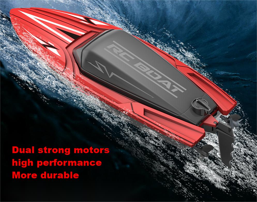 Kibtoy RC jetboat with super-long battery life, easy to operate for beginners Kibtoy RC jetboat with super-long battery life, easy to operate for beginners