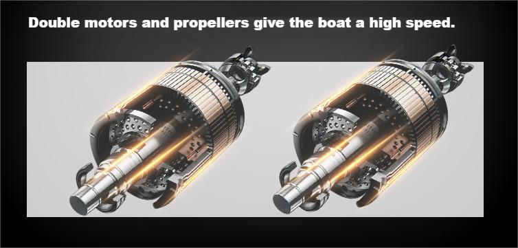 Kibtoy RC speedboat with super long battery life Kibtoy RC speedboat with super long battery life