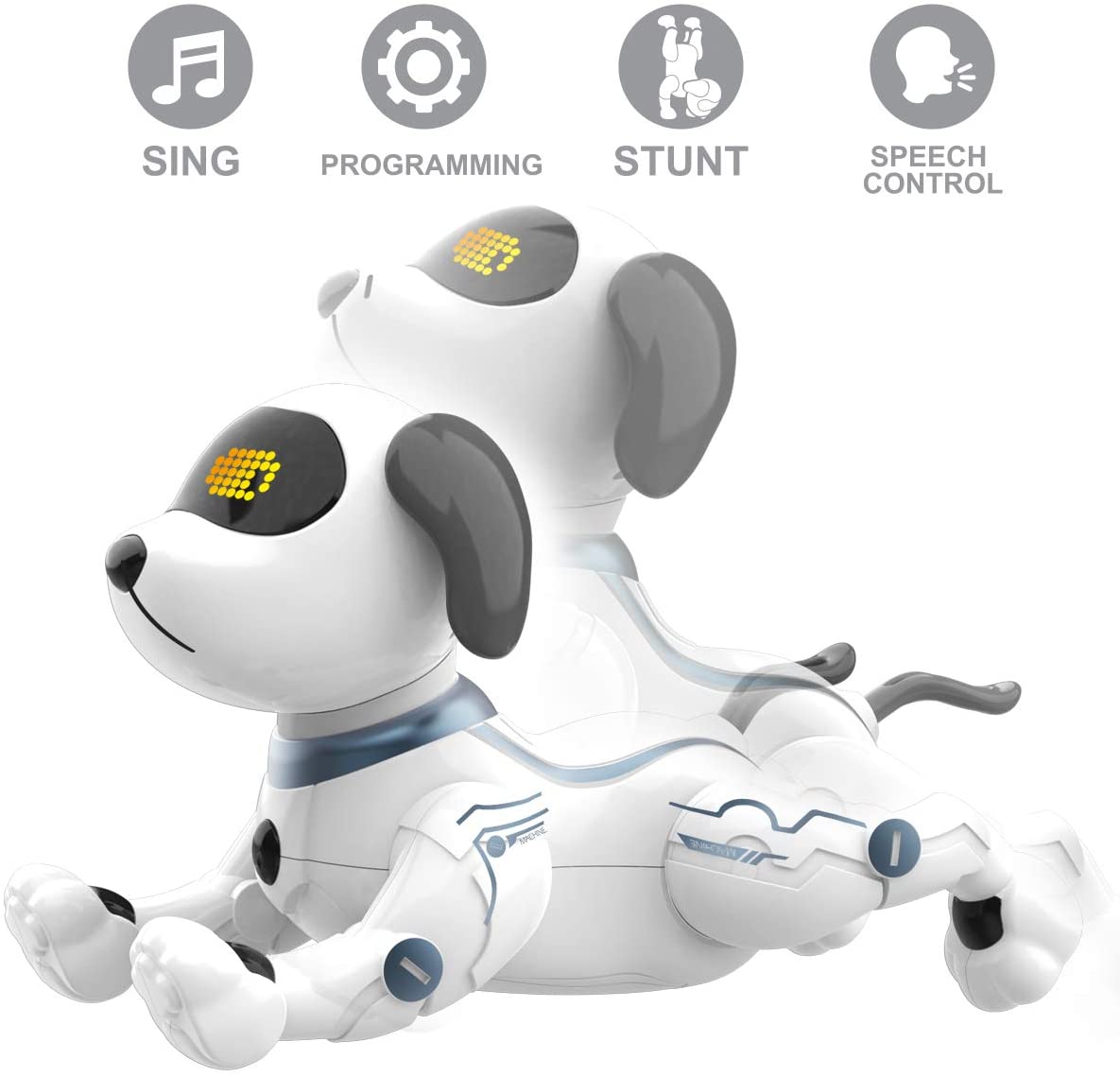 Kibtoy Smart Robot Dog, AI RC robot dog, can sing, dance, walk and other stunts