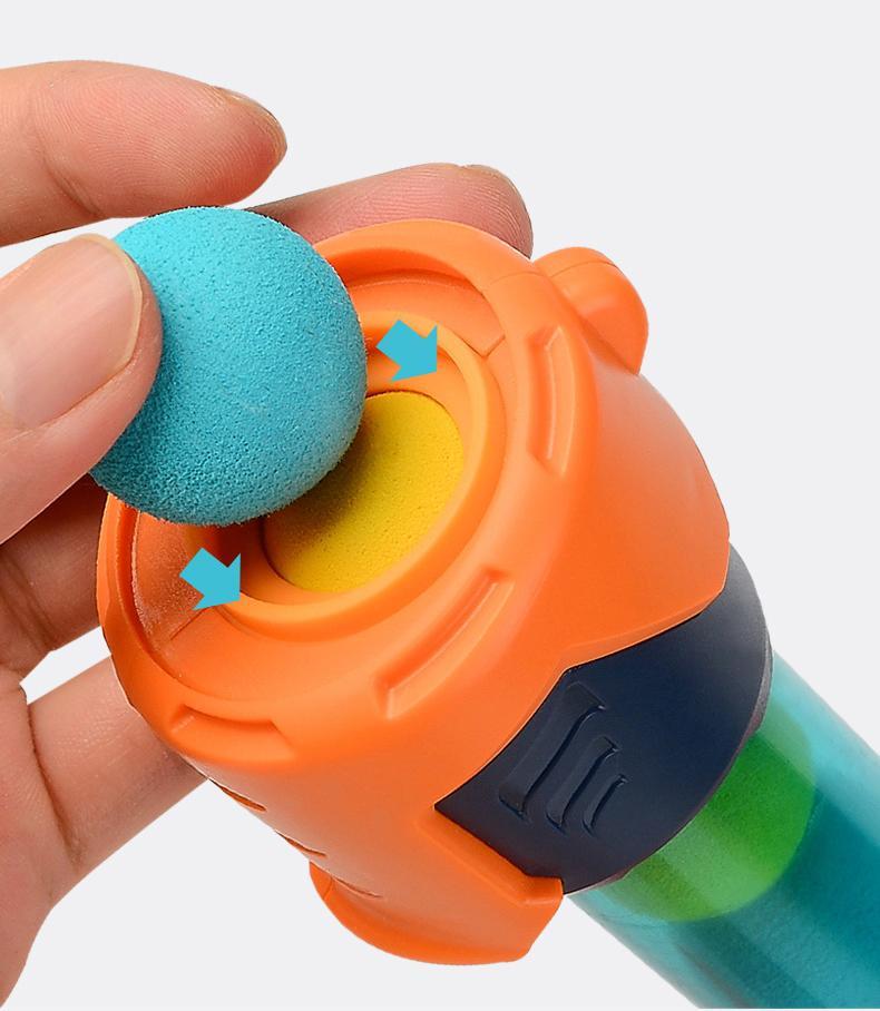 Kibtoy air-popper gun shooting game with soft balls 