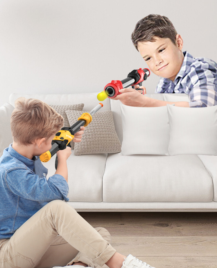 Kibtoy air-popper gun shooting game with soft balls 