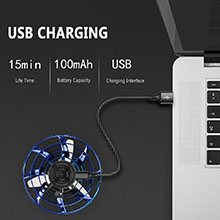 Kibtoy Flying Spinner flying orb charging 
