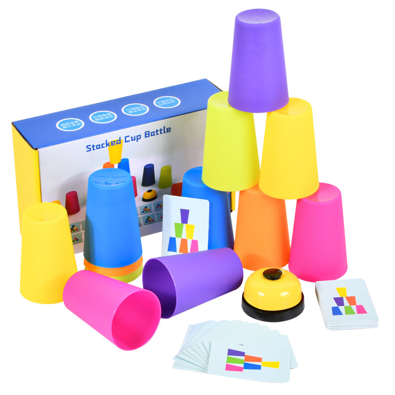 cup stacker game, kibtoy quick cup stacking game