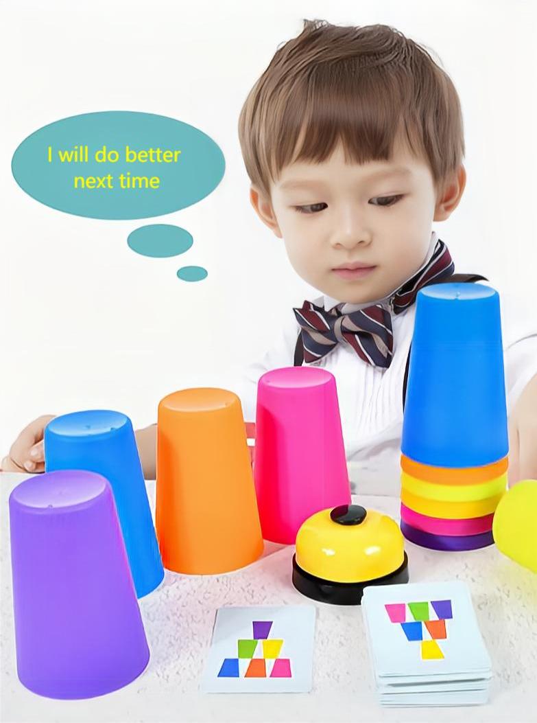 cup stacker game, kibtoy quick cup stacking game