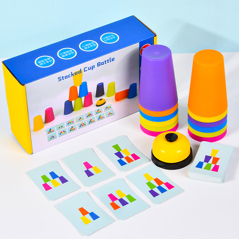 cup stacker game, kibtoy quick cup stacking game