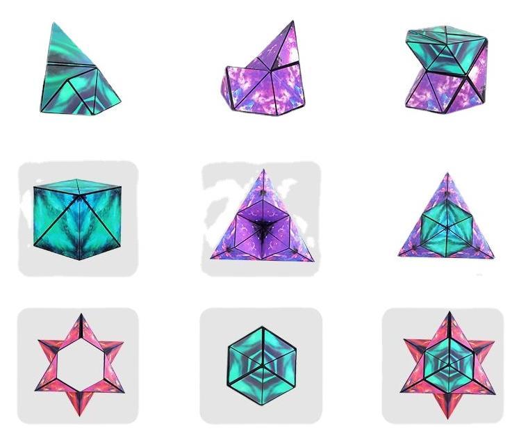 Kibtoy Magnetic Shape Shifting Box, Magic cube, 3D magnetic magic cube