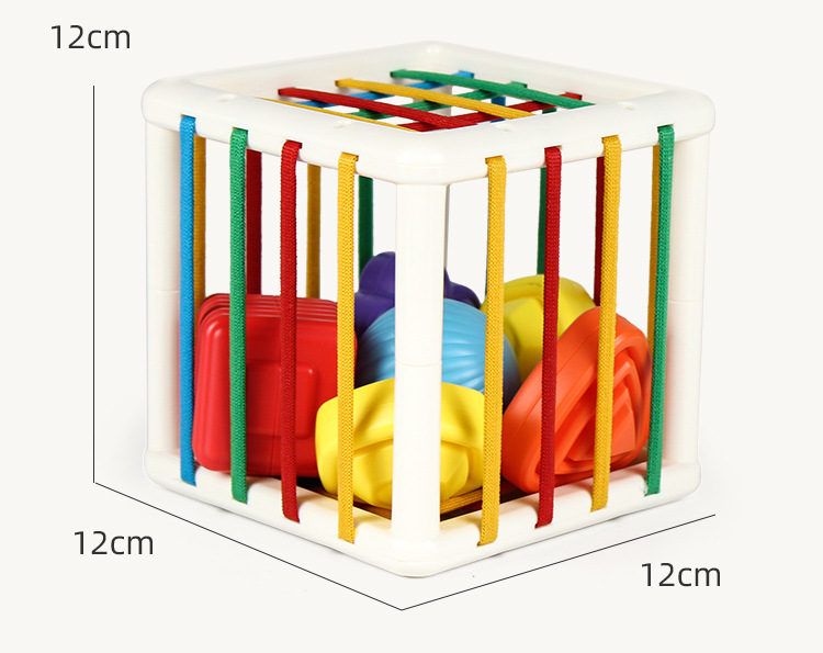 Kibtoy Rainbow Squishy balls, busy toy for toddlers, teaching tool, fridget toy