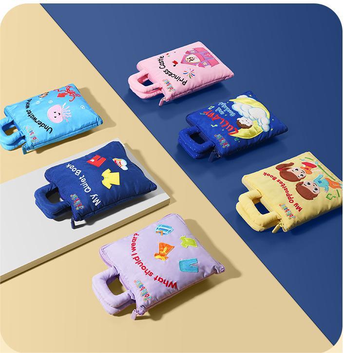 Kibtoy my quiet book, first book for toddlers, busy book, fidget toy, reading tool