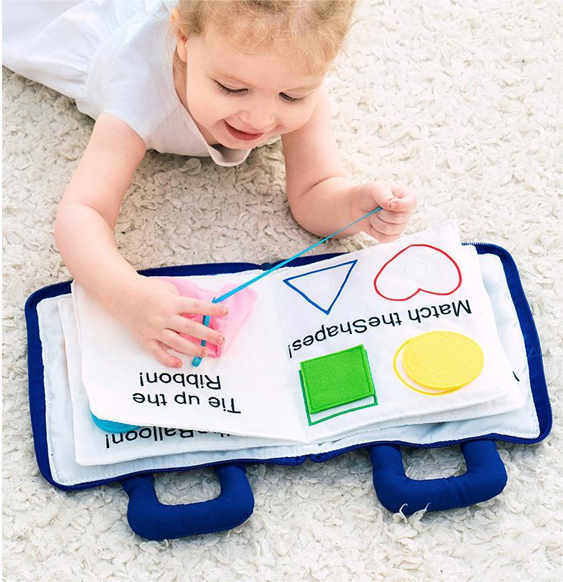 Kibtoy my quiet book, first book for toddlers, busy book, fidget toy, reading tool Kibtoy my quiet book, first book for toddlers, busy book, fidget toy, reading tool
